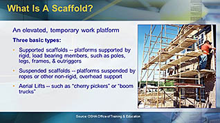 OSHA Construction: Scaffolding Safety