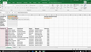 Microsoft Excel 2016 Level 3.2: Using Lookup Functions and Formula Auditing