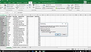 Microsoft Excel 2016 Level 2.2: Working with Lists
