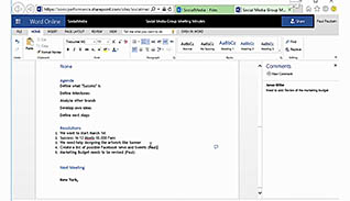 Microsoft Office 365: Word Online