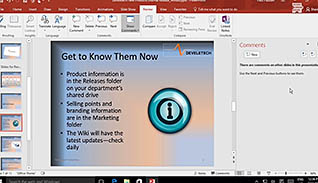 Microsoft PowerPoint 2016 Level 2.5: Collaborating on a Presentation